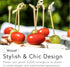 Bamboo Skewers for Appetizers 6" - 100 Pcs Wooden Cocktail Picks for Parties