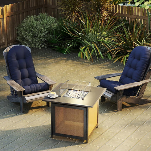 50x21x4 Inch Outdoor Adirondack Chair Cushion, Rocking Chair Cushions, High Back Patio Soft Seat Pad with Ties, Indoor