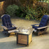 50x21x4 Inch Outdoor Adirondack Chair Cushion, Rocking Chair Cushions, High Back Patio Soft Seat Pad with Ties, Indoor