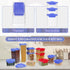 HOMER 8-Piece Moroccan Style Airtight Food Storage Containers, Versatile Kitchen Organizers with Easy Lock Lids