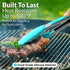 Zulay Stainless Steel Kitchen Tongs with Silicone Tips - Set of 2 (9” & 12”) Locking Cooking Tongs with Non-Slip Grip - Heat Resistant, BBQ Food Tongs for Non-Stick Cooking Pans (Silver/Aqua Sky) by Zulay Kitchen