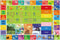Kids Educational Rug, ABC Alphabet Play Mat, Numbers Shapes Color Seasons Learning Carpet for Playroom Bedroom