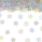 Vofrise 200PC Iridescent Snowflakes Confetti for Winter Wonderland Party Decorations Snowflake Table Scatter