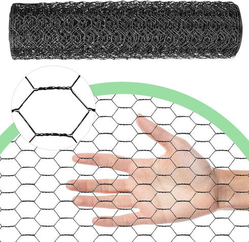 Miuwauer 15.7 590.5 100 Chicken Wire in x in Poultry Wire Netting Hexagonal Galvanized Mesh Garden Fence Barrier