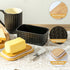 Countertop Ceramic Butter Dish with Lid,Large Butter Container with Airtight Cover for or refrigerator,Farmhouse Butter
