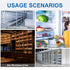 2 PCS Fridge Refrigerator Thermometer, Digital Thermometer with Big LCD, Max/Min Temperature Records