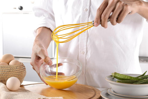 Silicone Spatula Set of 11 Kitchen Utensils with Iron Holder for Baking, Cooking, and Mixing,Cooking Spatulas Nonstick Cookware,Seamless and Flexible,Dishwasher Safe (Yellow) by YunWuCloud