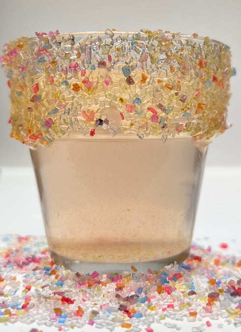 Rimming, (8 Snowy River Pride Mix Cocktail Sugar - Vibrant Naturally Colored Rainbow Sugar for Cocktail Baking