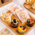 SUREHOME Cookie Bags with Seal 200 Pcs Clear Individual Self Sealing Cellophane Bags with Thank You Stickers 4X4 In Small Sealable Plastic Polka Dot Treat Bags for Favor Packaging Gift Giving Wrappers