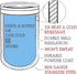 4-in-1 Stainless Steel 12 oz Double Wall Vacuum Insulated Can or Bottle Cooler, Fits 16 oz Cans, Clear Water Home Goods