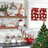 Qilerongrong Set 2 18 26 Inch Christmas Kitchen Dish Towel Santa Claus, Xmas Tree Snowflake Red Decorative Dishcloth