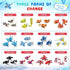PEACEJOUNEY 24-piece Set, Valentine's Day Gift Ocean Life Building Blocks, Suitable for Boys and Girls - Valentine's
