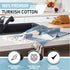 Turkish Hand Towels for Bathroom | 2 pcs Decorative 100% Cotton Farmhouse Kitchen Towels | Oeko-Tex Certified Navy Hand