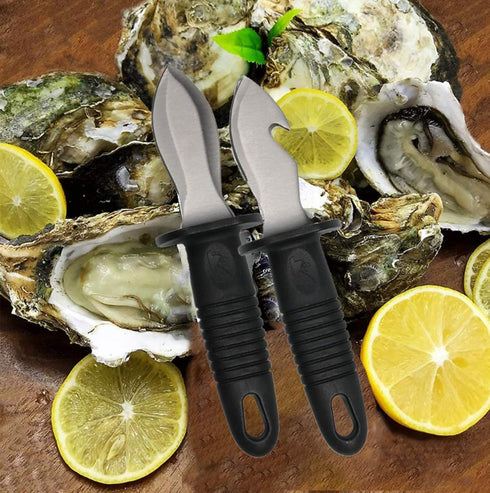 Oyster Shucking Kit, 2 Knives and 1 Cut Resistant Gloves, Oyster Shucker and Opener