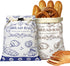 Stnopw 2 Pack Bread Bag for Homemade Bread,17x12 Reusable Beewax Food Storage Bags