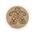 Meeple Board Game Coasters with Modern Facets Engraved (Set of 4)