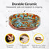 Elevated Lifestyle Ceramic Spoon Rest – Decorative Serving Spoon Holder for Kitchen Counter & Stove Top (Marbled