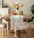 13 108 Inch Boho Table Runner x Long Natural Cotton Woven Runner with Tassels for Home Dining Table dcor, for Modern