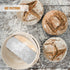 Bread Proofing Basket Set of 2, 8 Inch & 9 Inch Round, Rattan Basket Bowls with Bread Making Tools for Sourdough Baking