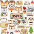 35 PCS Woodland Animal Photo Booth Props - Wild One Camping Theme Party Favors for Baby Shower Birthday Supplies