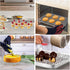 TeamFar Cooling Rack Set of 4, Stainless Steel Grid Cooking Roasting Racks for Baking Sheet Toaster Oven Pan