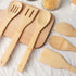 HANSGO 6PCS Bamboo Cooking Utensils Set, Spatula Spoons for Home Kitchen, Housewarming Gift
