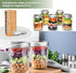 Mason Jar Lid Organizer (2pcs), Bamboo Storage for Mason/Canning Lids, Stackable and Steady Design