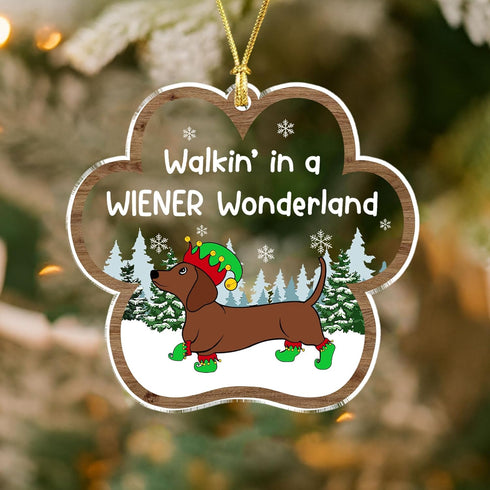 2025 Dachshund Christmas Ornament Dachshund Gifts for Women, Wiener Dog Ornament for Christmas Tree, Cute Sausage Dog