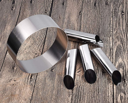 DS. DISTINCTIVE STYLE Cannoli Tubes Kit, 12 Pieces Stainless Steel Canolli Shell Molds for Baking