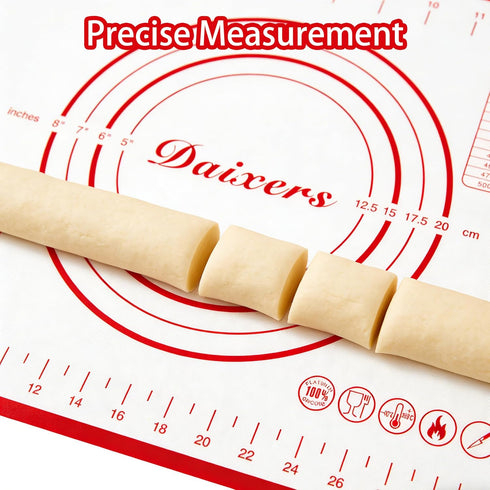 Daixers Set 2,Large 24" 16" 16" 12" Silicone Baking Mats of x Small x Non Stick Non Skid Pastry-Mat with Measurements