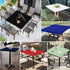 4 Pack 36 36 Inches Elastic Square Fitted Tablecloths for x Card Tables Waterproof Stretch Washable Patio Picnic Table