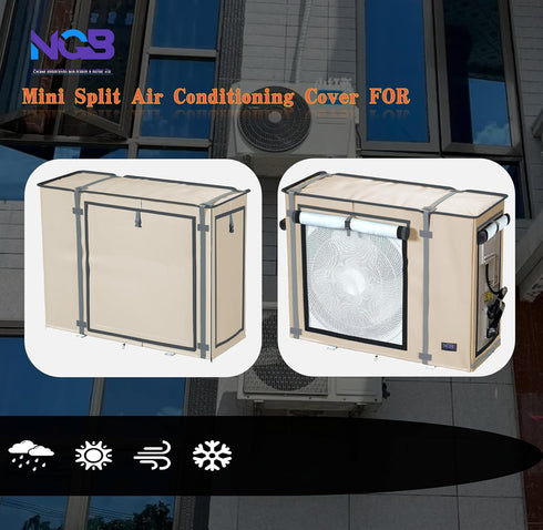 NGB Mini Split Cover for Air Conditioner Outdoor Unit, 35.4"L x 15.4"W x 27.5"H Universal Protection