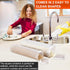 Home-X Set of 2 Saltine Cracker Sleeve Storage Container / Cookie Keeper, 1 Round and 1 Square