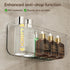 Plaitaoai Caddy,6 Pack Acrylic Shower Acrylic Rustproof Shower Organizer with Large Capacity,No Drilling Shelves