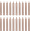 Mega Candles 20 pcs Unscented Mini Taper Candles, 4 Inch Tall Rose Gold for Magic Chimes and Rituals