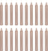 Mega Candles 20 pcs Unscented Mini Taper Candles, 4 Inch Tall Rose Gold for Magic Chimes and Rituals