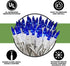 612 100 18 20 Vermont Blue Christmas Lights on a White Wire String, UL Approved, Indoor/Outdoor Use, of Lighted Length