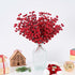 36 Pack 8.5 Inch zjlmit Christmas Tree Decorations Artificial Red Berry Stems Christmas Berry Picks with Holly Berries