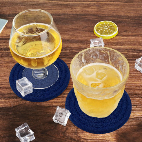 Set 6, 4.3 Inch ABenkle Woven Coasters for Drinks of Boho Absorbent Drinking Coaster, - Perfect Housewarming Gift, Home