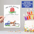Hadley Designs 25 Birthday Party Invitations, Farm Barnyard Animal Pig Cow for Girl Boy, Printable Template, Tractor