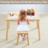1 Pack Beright Wooden Step Stool for Kids, Children's Stool fit with Sensory Table, Sturdy Sitting Stool with Assembled