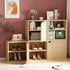 4 2 2 Garden you Cube Storage Organizer Shelf, Tiers Stackable Bookshelf, Wooden Display Bookcase with Cube Storage