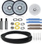 Dryer Repair Kit for Maytag Neptune 3000 Series: Drum Rollers, Belt, Idler Pulley, 12001541, 303373K, W10116741