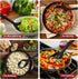 Silicone Cooking Spoon Set - Premium Non-Stick Solid and Slotted Spoon Pack of 2 for Mixing, Serving, Stirring