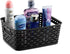 Set of 6 Plastic Storage Baskets - Small Pantry Organizer Basket Bins - Household Organizers with Cutout Handles for Kitchen Organization, Countertops, Cabinets, Bedrooms, and Bathrooms by Seseno