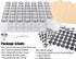 49-Pack 372 49 4.5 oz MIUKAA Cube Glass Spice Jars with Labels, Shakers, Lids, Empty Square Spice Bottle, Reusable