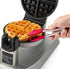 Mini Easy-Grip Waffle Tongs Holder, Non-Slip Handle, Black