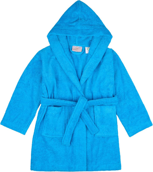 BAGNO MILANO Kids Organic Turkish Cotton Hooded Beach Cover-Up Towel, GOTS Certified,