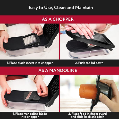 Fullstar Vegetable Chopper, Cheese Slicer, Food Chopper, Veggie Chopper with Container, Mandoline Slicer & Cheese Grater