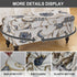 21) Eco-Ancheng Storage Ottoman Cover Rectangle Ottoman Slipcover Folding Storage Bench Cover Footrest Stool Slipcover